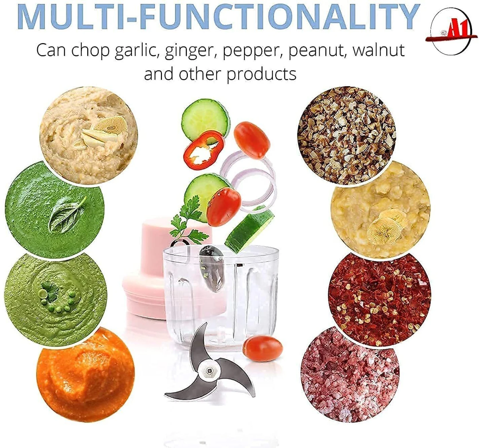 USB Rechargeable Mini Food Chopper